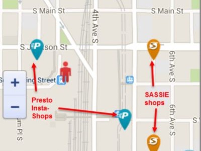 Showing different pins on Presto Map